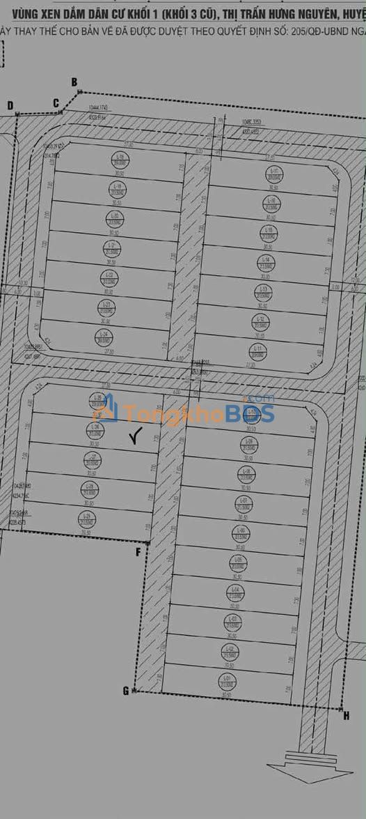 Đất đấu giá Hưng Nguyên 213.5m² Hướng Tây - Sẵn sàng đầu tư