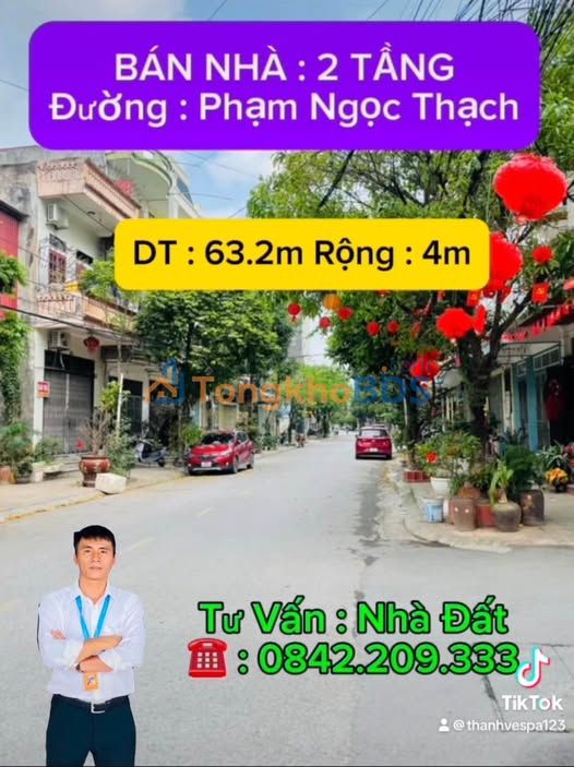 Nhà Mặt Tiền Phạm Ngọc Thạch, Nam Định - Kinh Doanh Đắc Lợi, 63m²
