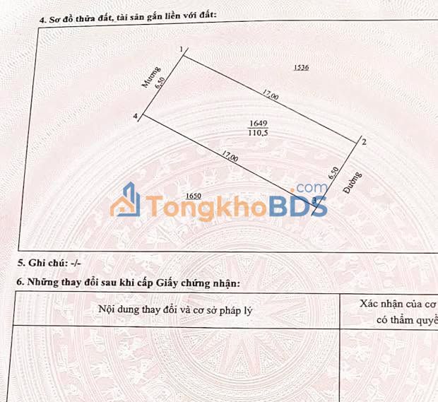 Bán Đất Thạch Thất 110.5m² - Sổ Đỏ Sẵn Sàng, Gần QL 46A