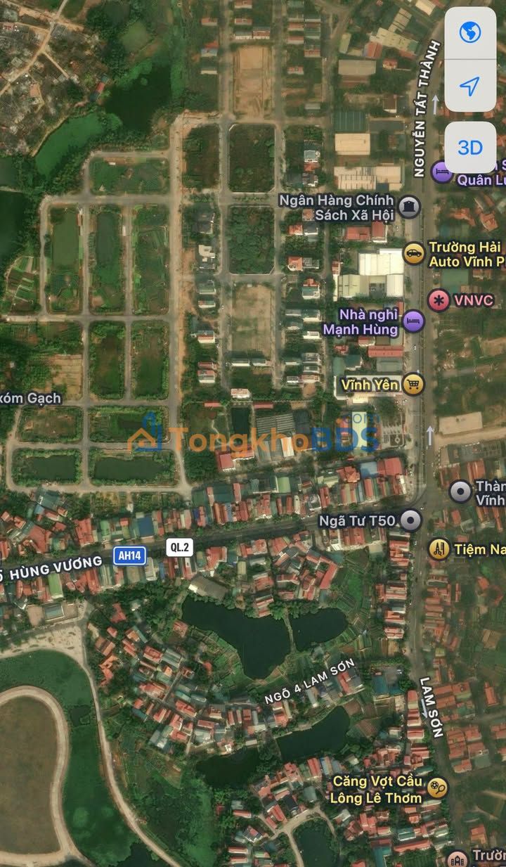 Đất Dịch Vụ Vĩnh Yên 105m² - Sổ Đỏ Full Thổ Cư, Giá Tốt