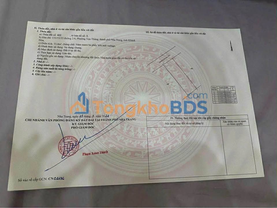 Đất Vạn Thắng Nha Trang 53.4m² - Hẻm 2/4, Giá 2.2 Tỷ - Sổ Đỏ Sẵn Sàng