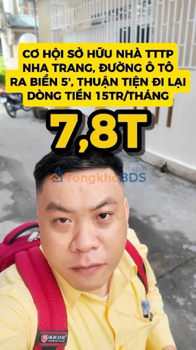 Nhà 3 Tầng Mặt Tiền Kép Yersin Nha Trang - 50.4m² - Dòng Tiền 15 Triệu/Tháng