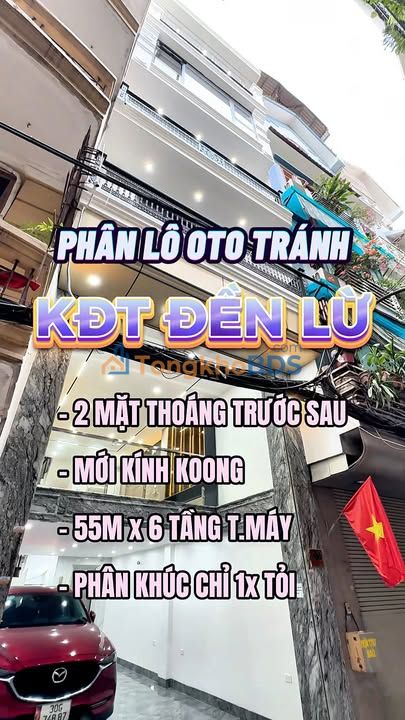 Nhà Phân Lô KĐT Đền Lừ 55m² x 6 Tầng - Ô Tô Tránh, Kinh Doanh Đỉnh Cao