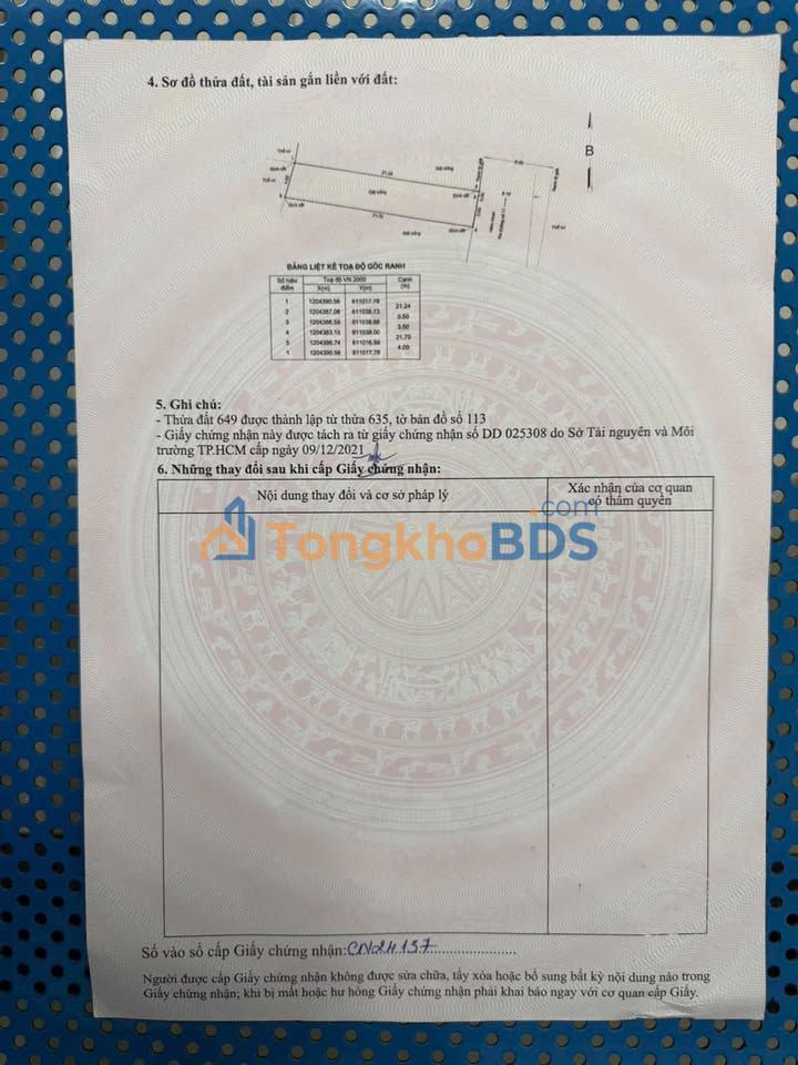 Đất thổ cư 85.5m² hẻm 6m thông Linh Xuân, Thủ Đức - Giá 4.55 tỷ