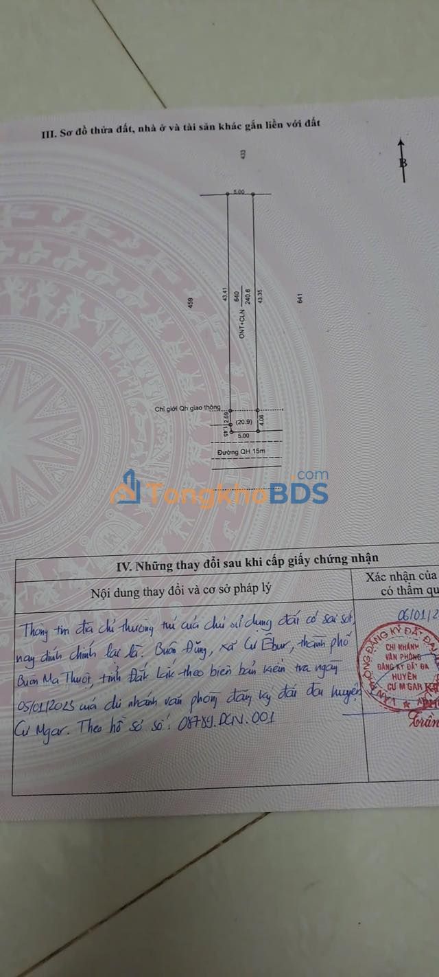 Đất thổ cư 200m² Eatul Tuy Hoà - Giá 299 triệu, Sổ đỏ sẵn