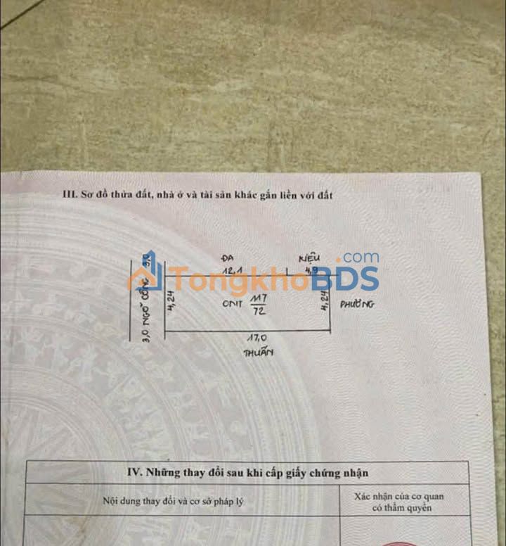 Đất Xã Tiên Phương, Chương Mỹ 72m² - Sổ Hồng Riêng, Giá Tốt