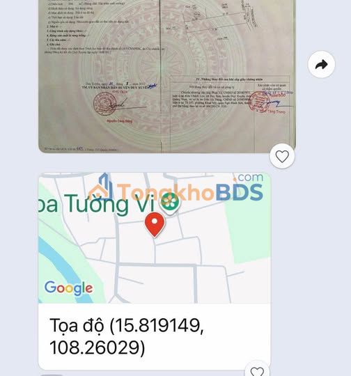 Đất Nền Duy Xuyên 200m² Sổ Đỏ Chính Chủ - Giá 850 Triệu