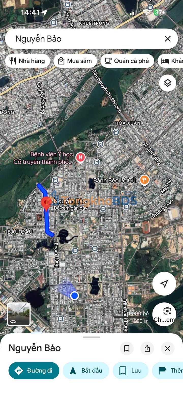 Đất Nền 120m² Đường Nguyễn Bảo, Hoà Xuân - Hướng Tây, Giá 4.75 Tỷ