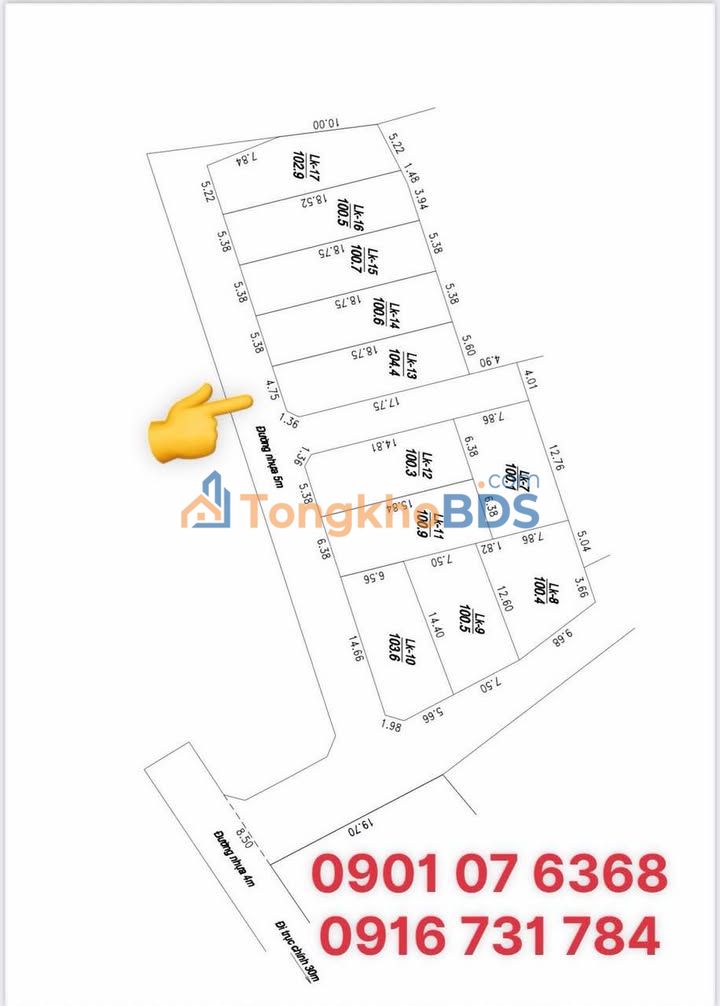 Bán Đất Lô Góc 104m² Tùng Thiện, Sơn Tây - Ô Tô Ngủ Trong Nhà