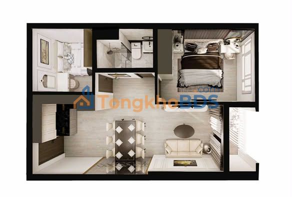 Cho thuê căn hộ Sunrise Riverside Nhà Bè - Đủ nội thất, vào ở ngay