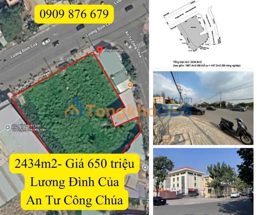 Siêu Phẩm Mặt Tiền Kinh Doanh Góc Lương Đình Của - An Tư Công Chúa, Quận 2 - 2434m²