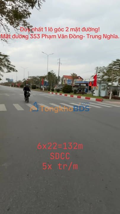 Bán Đất Lô Góc Phạm Văn Đồng, Hải Phòng - 132m² - 6.6 Tỷ