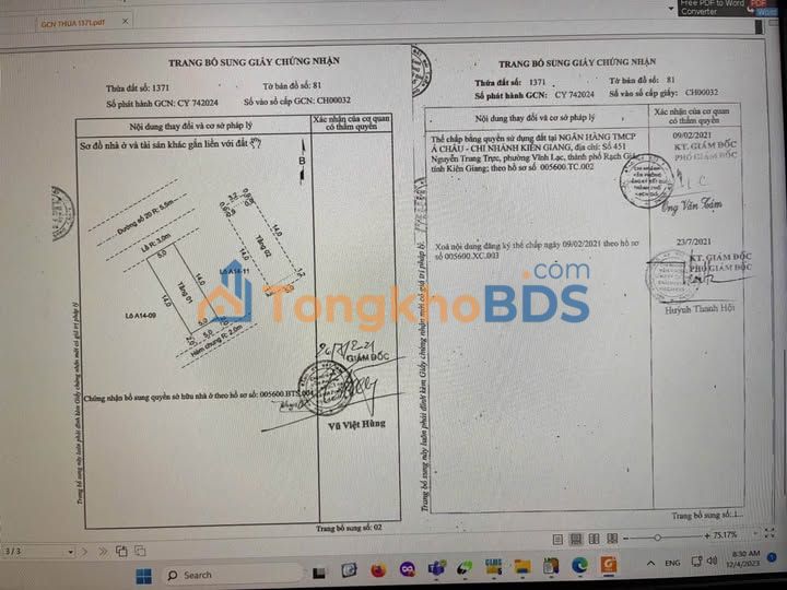 Nhà 2 Tầng 80m² Hướng Tây Bắc - Châu Đốc, An Giang Giá 2.3 Tỷ