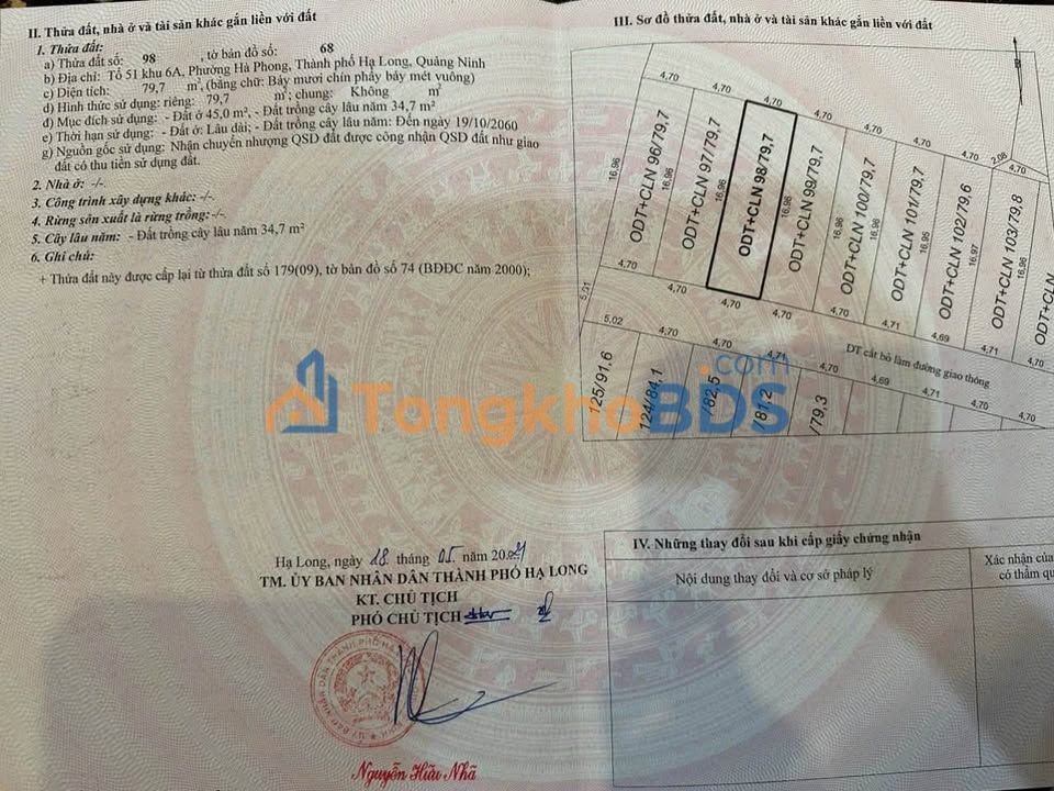 Bán 2 Lô Đất Vàng Phường Hà Phong, Hạ Long - Đầu Tư Sinh Lời