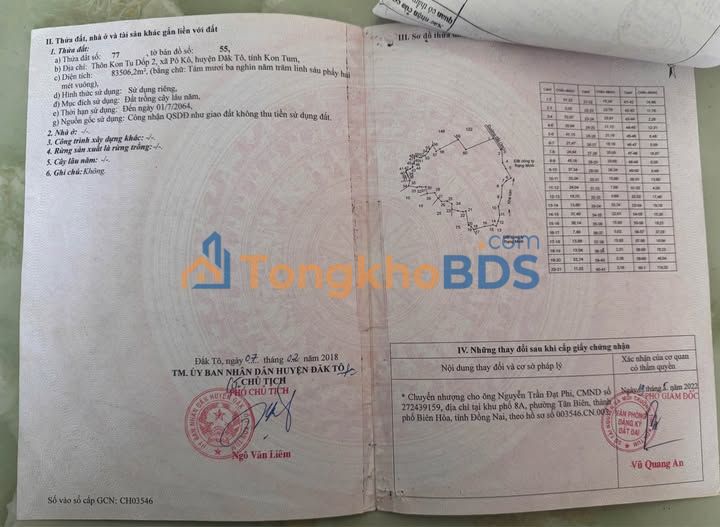 Bán Gấp 12.8ha Đất Rẫy Trồng Mì Tại Ngọc Hồi, Kon Tum - Giá Tốt 4.6 Tỷ