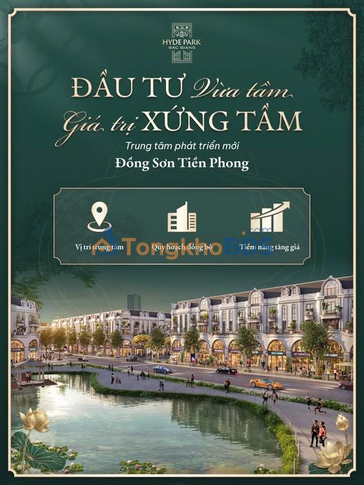 Dự án Hyde Park Bắc Giang 10.2ha - Giá đầu tư F0, tiềm năng tăng trưởng