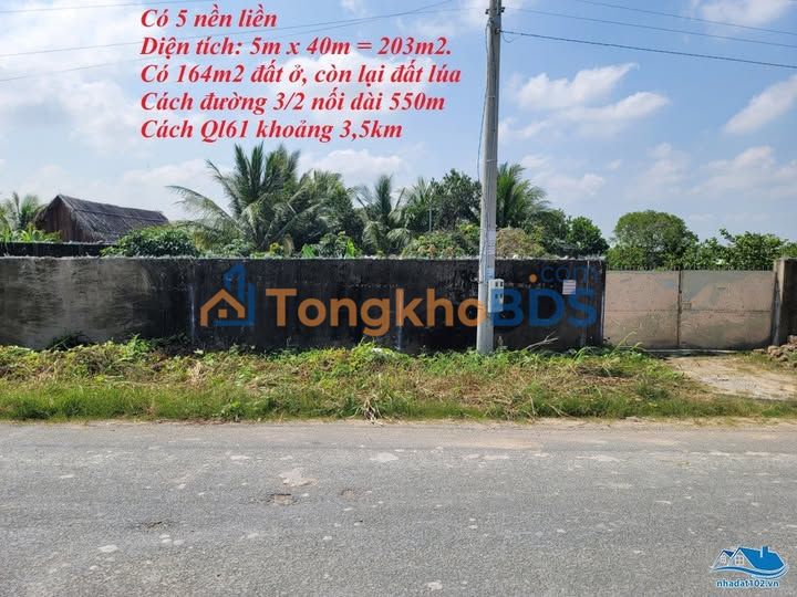 Bán Đất Nền 203m² Mặt Tiền Lâm Quang Ky, An Giang - Giá 1.29 Tỷ