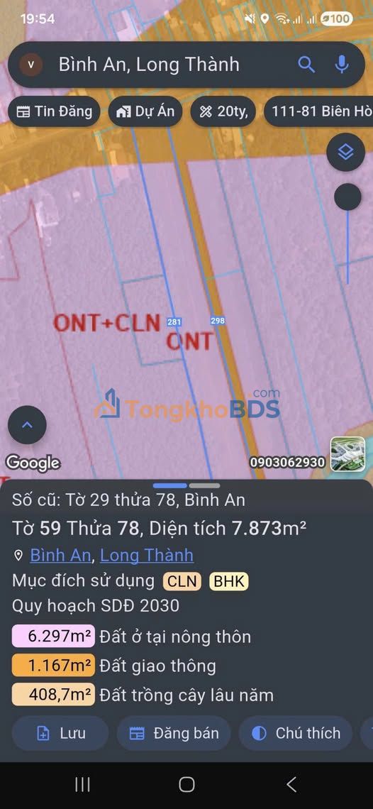 Bán Đất Long Thành 7783m² Mặt Tiền - Sát Sân Bay - Giá Đầu Tư