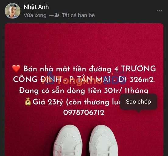 Nhà Mặt Tiền Trương Công Định, Biên Hòa - 326m² - Dòng Tiền 30 Triệu/Tháng