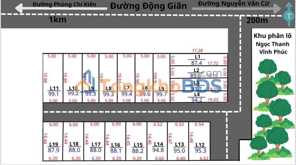 Đất nền F0 Ngọc Thanh, Phúc Yên 99m² - Kề cận Flamingo Đại Lải