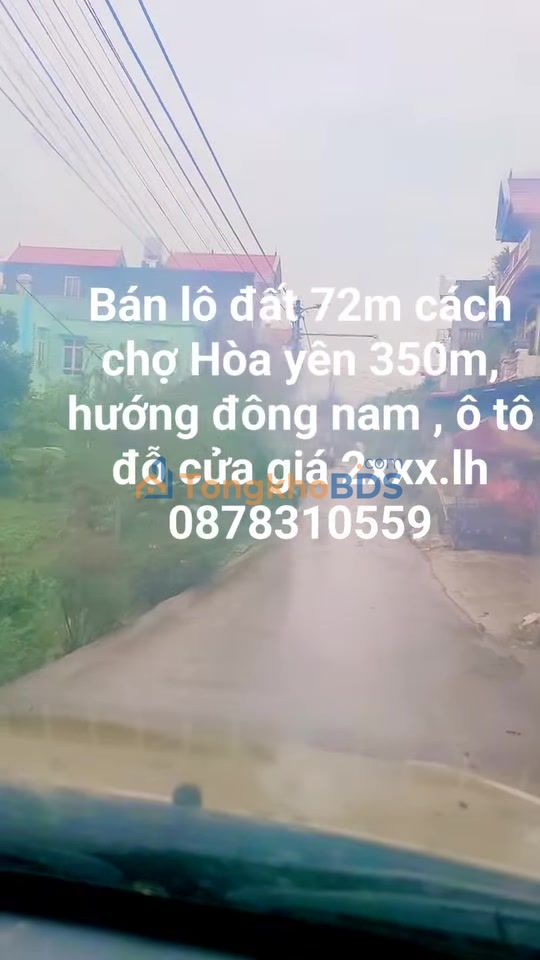 Đất nền Yên Thế 72m² - Gần chợ, ô tô đỗ cửa, giá 2 tỷ+