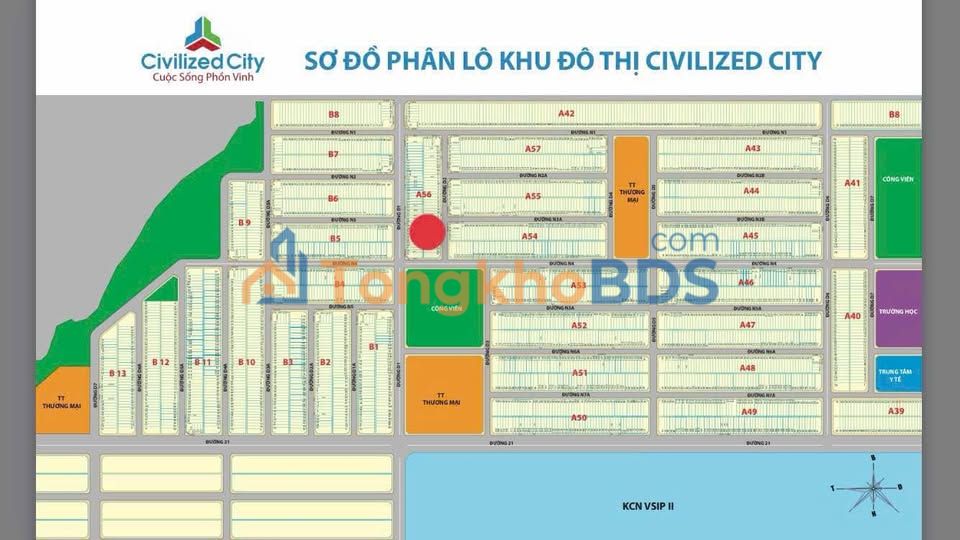 Đất Nền VSIP2 - 150m² - 2.06 Tỷ - Sổ Đỏ Rõ Ràng