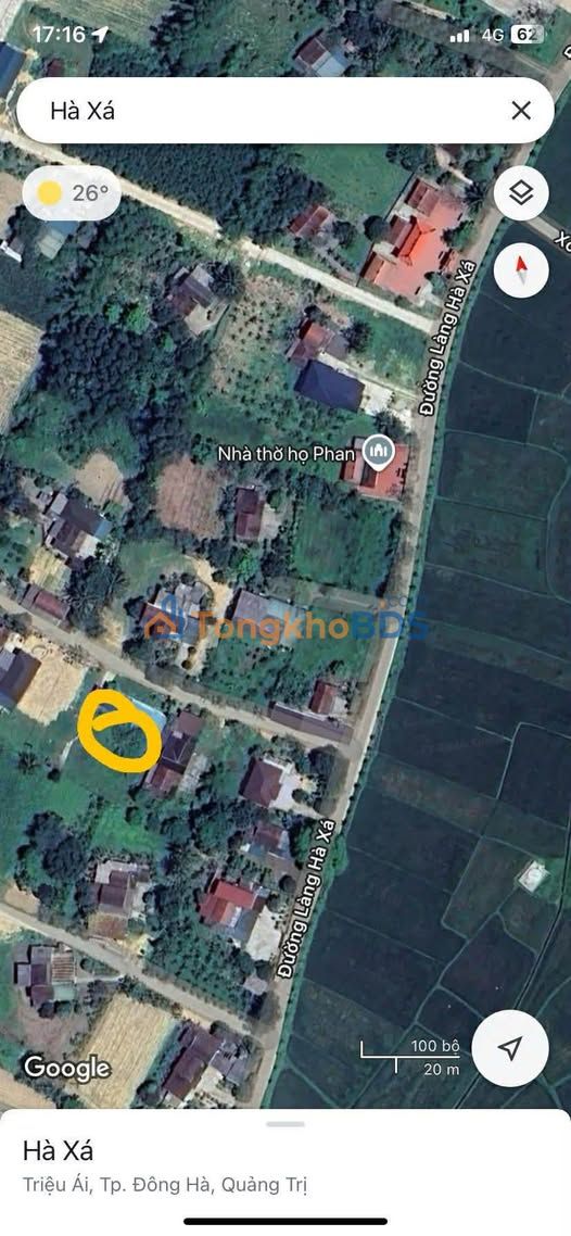 Bán đất Xã Hà Xá, Triệu Phong: 126m², nở hậu, giá 3xx triệu