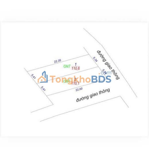 Bán đất nền 110m² TP. Việt Trì, Phú Thọ - 2 lô liền kề, giá chỉ từ 1 tỷ