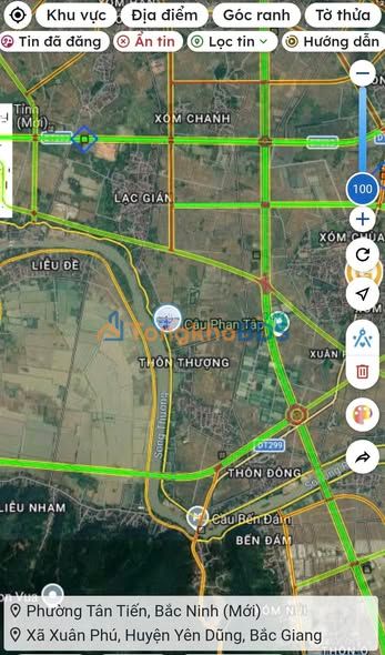 Đất nền Yên Dũng 100m² - Sổ đỏ sẵn, ô tô vào tận đất, view đồng thoáng