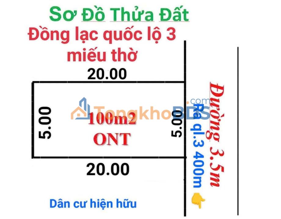 Đất Nền Sóc Sơn 100m² - Sổ Đỏ Sẵn Sàng, Giá Chỉ 3 Tỷ