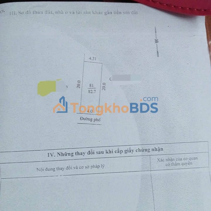 Bán Đất Tặng Nhà Phường Đông Lĩnh, TP Thanh Hóa - 82.7m² - Giá 1.9 Tỷ