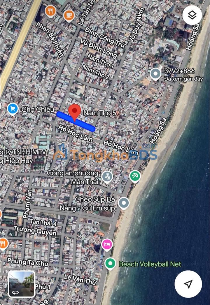 Bán đất tặng nhà C4 Sơn Trà 81m² - Sổ hồng vuông vắn, gần biển Mân Thái