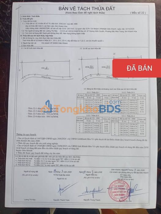 Đất Vườn 500m² Diên Khánh - Sổ Hồng Riêng, Giá Đầu Tư 430 Triệu