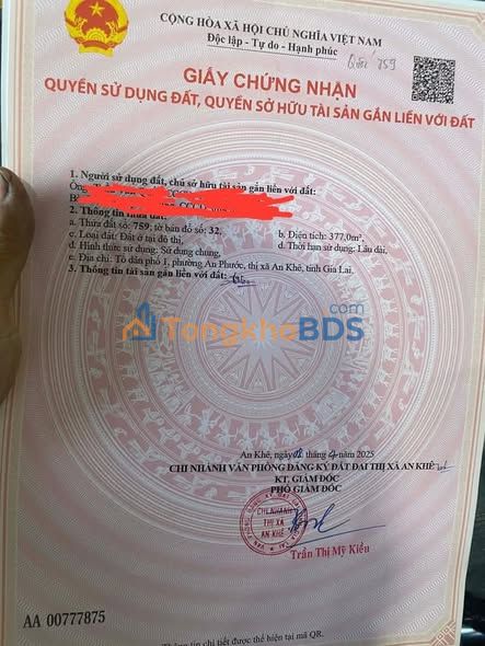 Đất thổ cư 360m² full sổ tại An Khê, Gia Lai - Giá chỉ 520 triệu