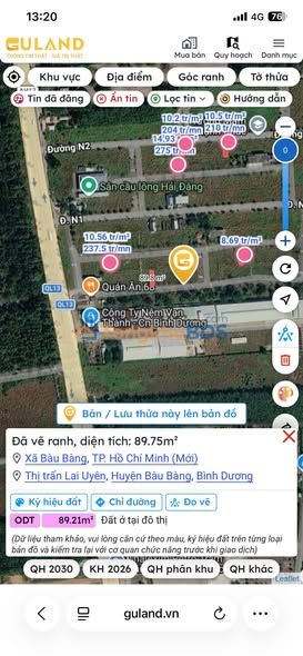 Bán Gấp Lô Đất 89m² Lai Uyên, Bàu Bàng - Sổ Hồng Sẵn Sàng