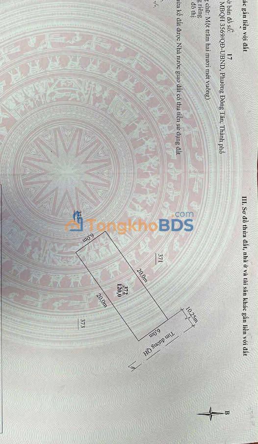 Đất nền Đông Tân 120m² hướng Đông - Giá thương lượng