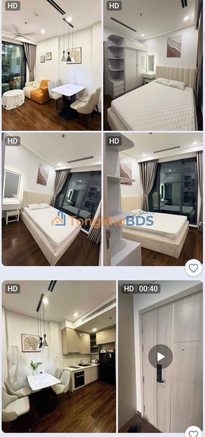 Cho thuê căn hộ 1PN Masteri Smart City - Full nội thất, giá chỉ 11-12 triệu/tháng