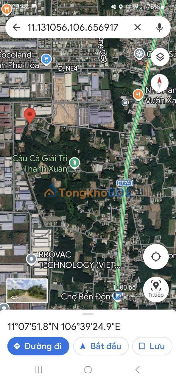 Đất nền Bến Cát 1.39 Tỷ - Phường Hòa Lợi, Sẵn Sổ Hồng