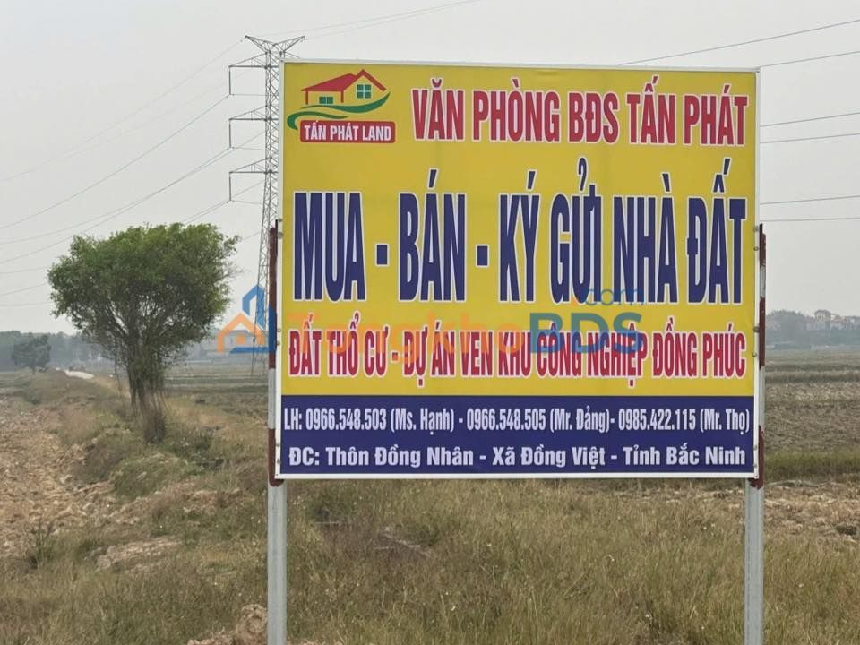 Đất Nền Đồng Nhân, Bắc Giang - 300m² Full Thổ Cư, Giá Đầu Tư!