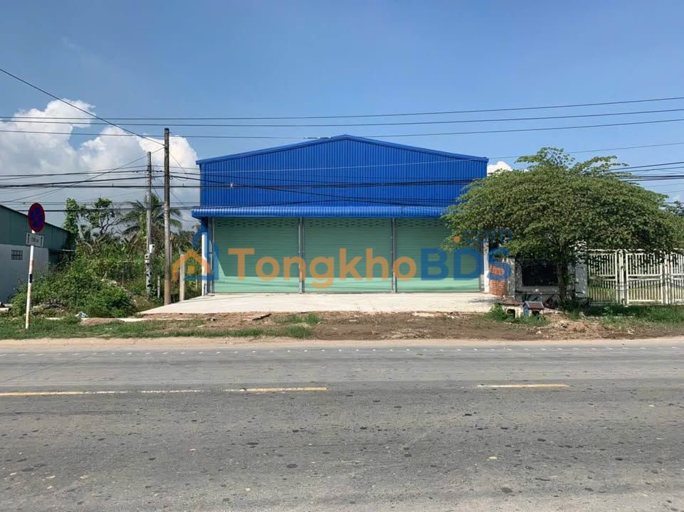 Cho thuê kho 600m² mặt tiền QL1A, Vĩnh Long - Giá 35 triệu