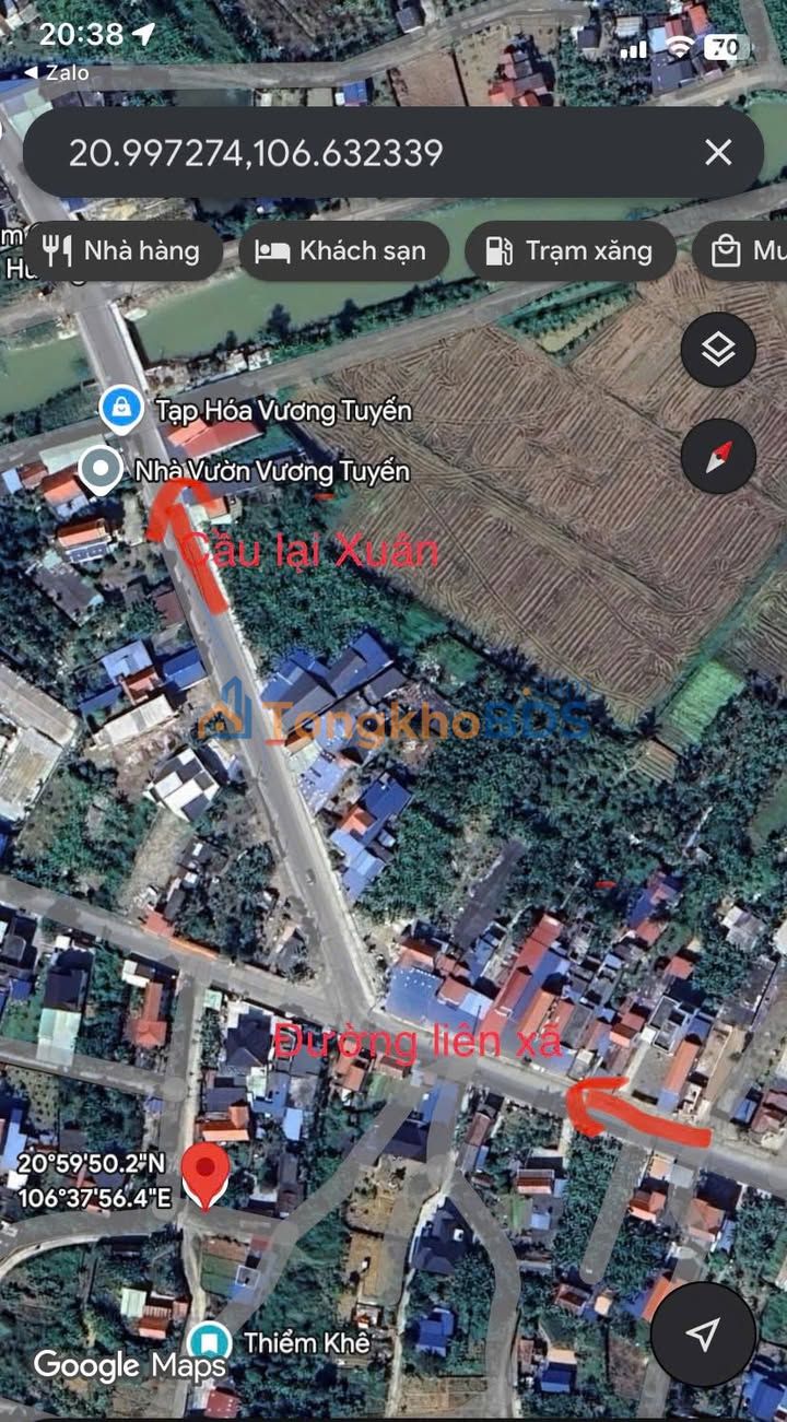 Bán đất 75m² Thủy Nguyên, Hải Phòng - Hướng Tây, Sẵn Sổ