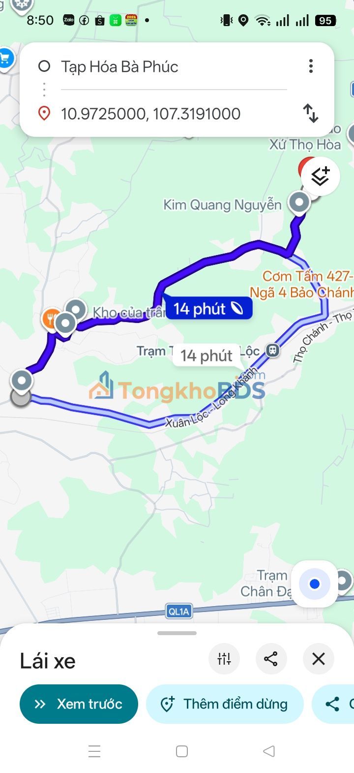 Bán Đất Nền Xuân Thọ Đồng Nai 180m² - Sổ Sẵn Giá Tốt 650 Triệu