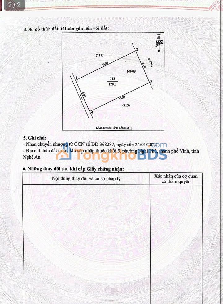 Đất Nền Nghi Phú, Vinh 128m² - Sổ Đỏ Rõ Ràng, Giá 5 Tỷ