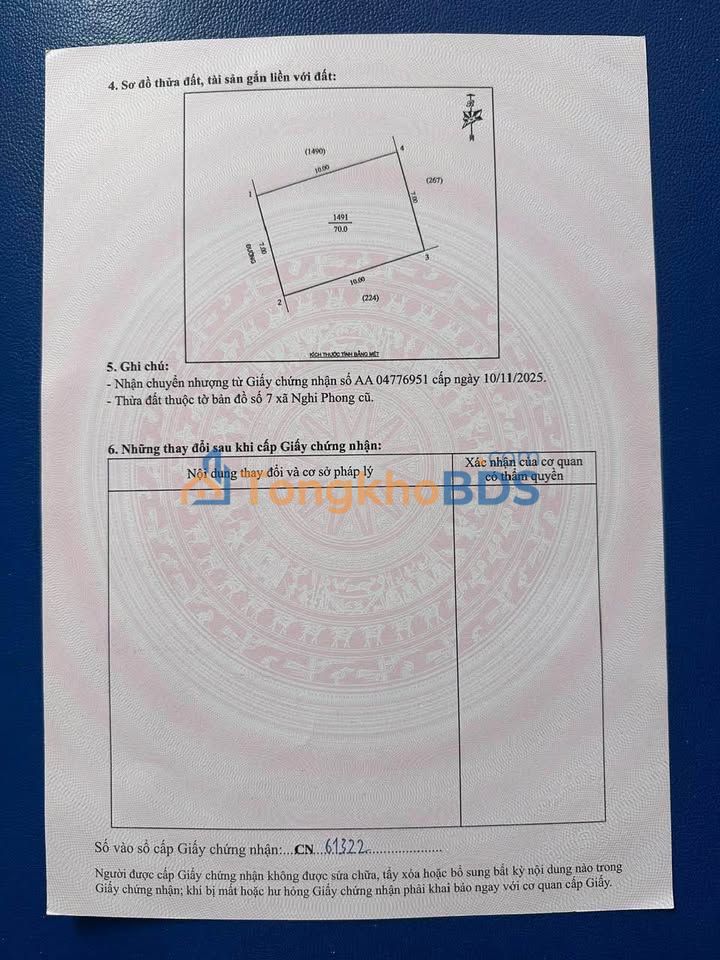 Đất nền Phường Đông Vĩnh 70m² - Cạnh ĐH Vinh CS2, Giá chỉ 1 tỷ