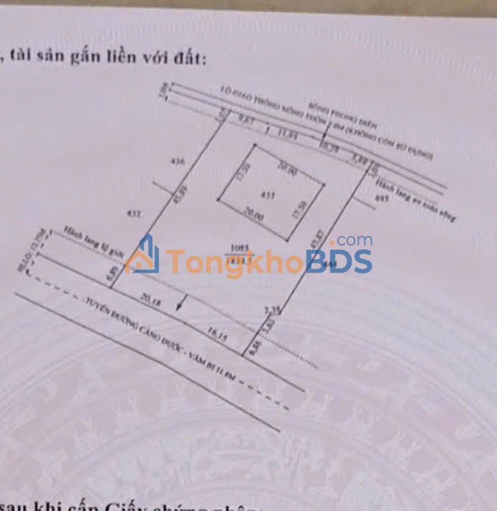 Đất Vườn Cần Thơ 2184m² MT Lộ Càng Đước - Vàm Bi, Phong Điền - Giảm Sâu Hơn 3 Tỷ