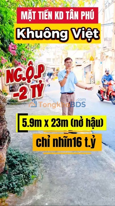 Mặt Tiền Khuông Việt Tân Phú 133m² - Kinh Doanh Sầm Uất, Xây Building