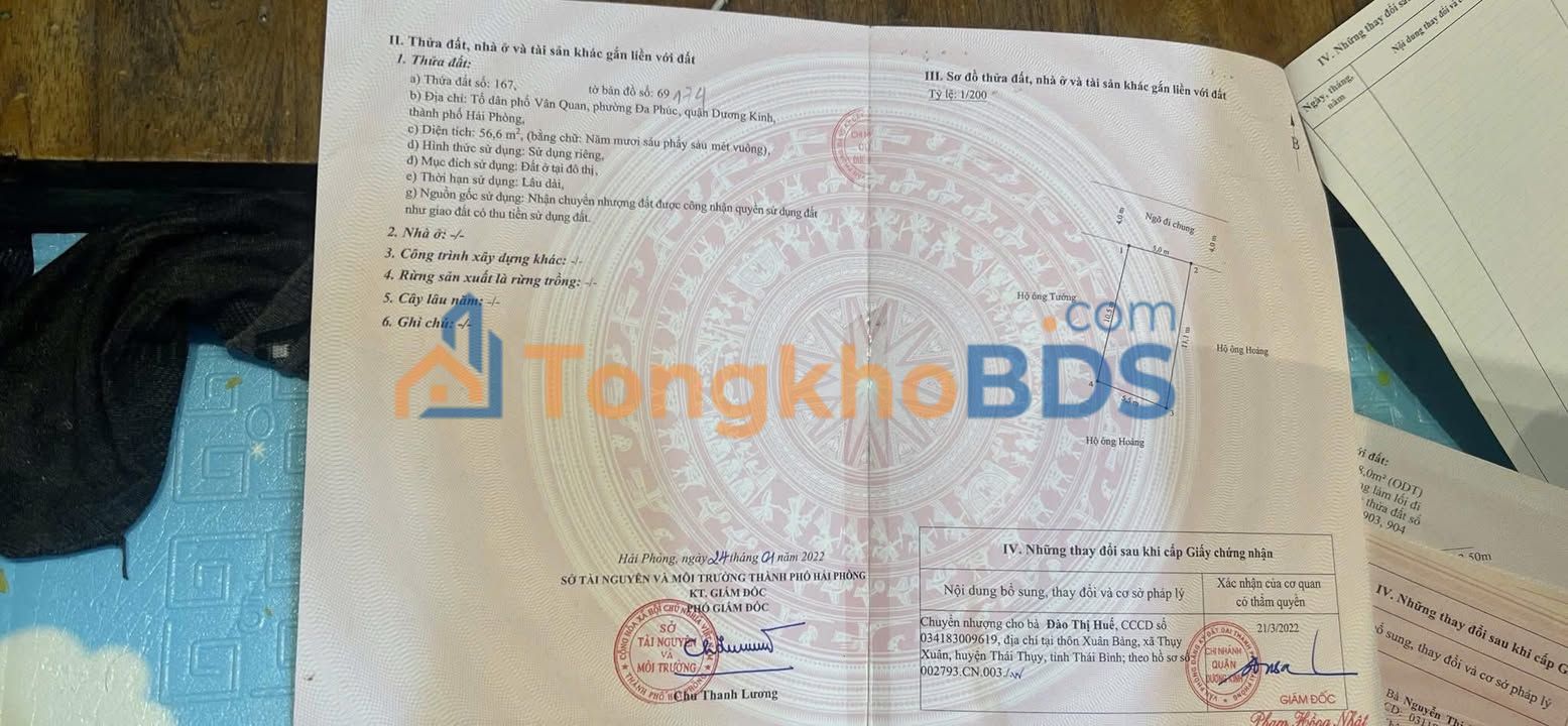 Đất nền 56m² Dương Kinh, Hải Phòng - Ô tô đỗ cửa, tiềm năng FPT