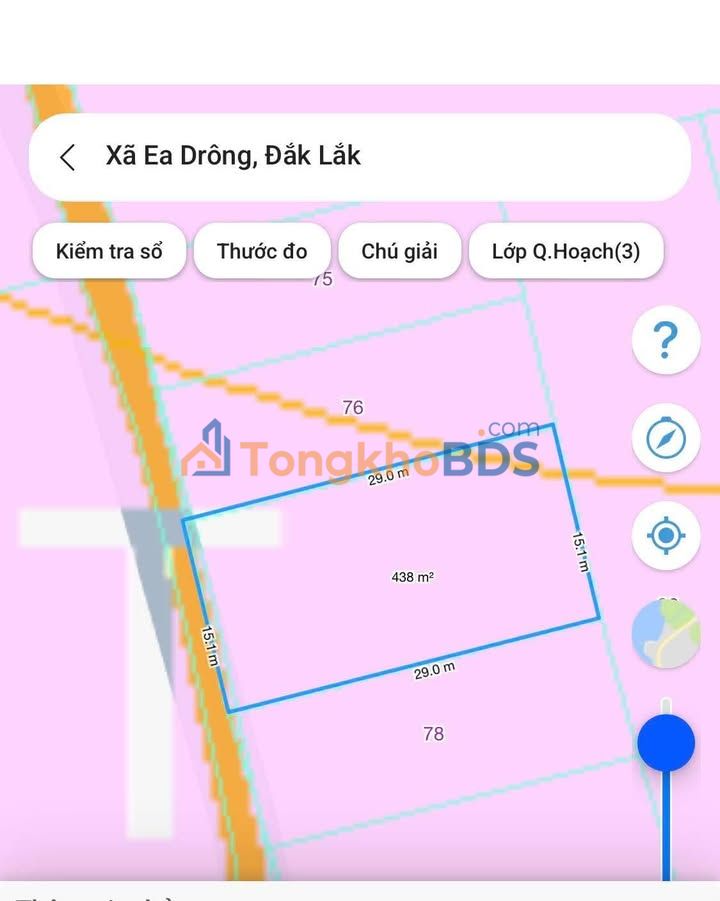 Đất Nền Eadrông Krông Năng - 435m² Mặt Tiền Bê Tông, Giá Tốt