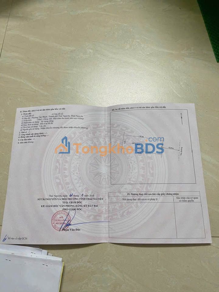 Đất nền Tân Thịnh, TP Thái Nguyên 136m² - Kinh doanh, Đầu tư sinh lời