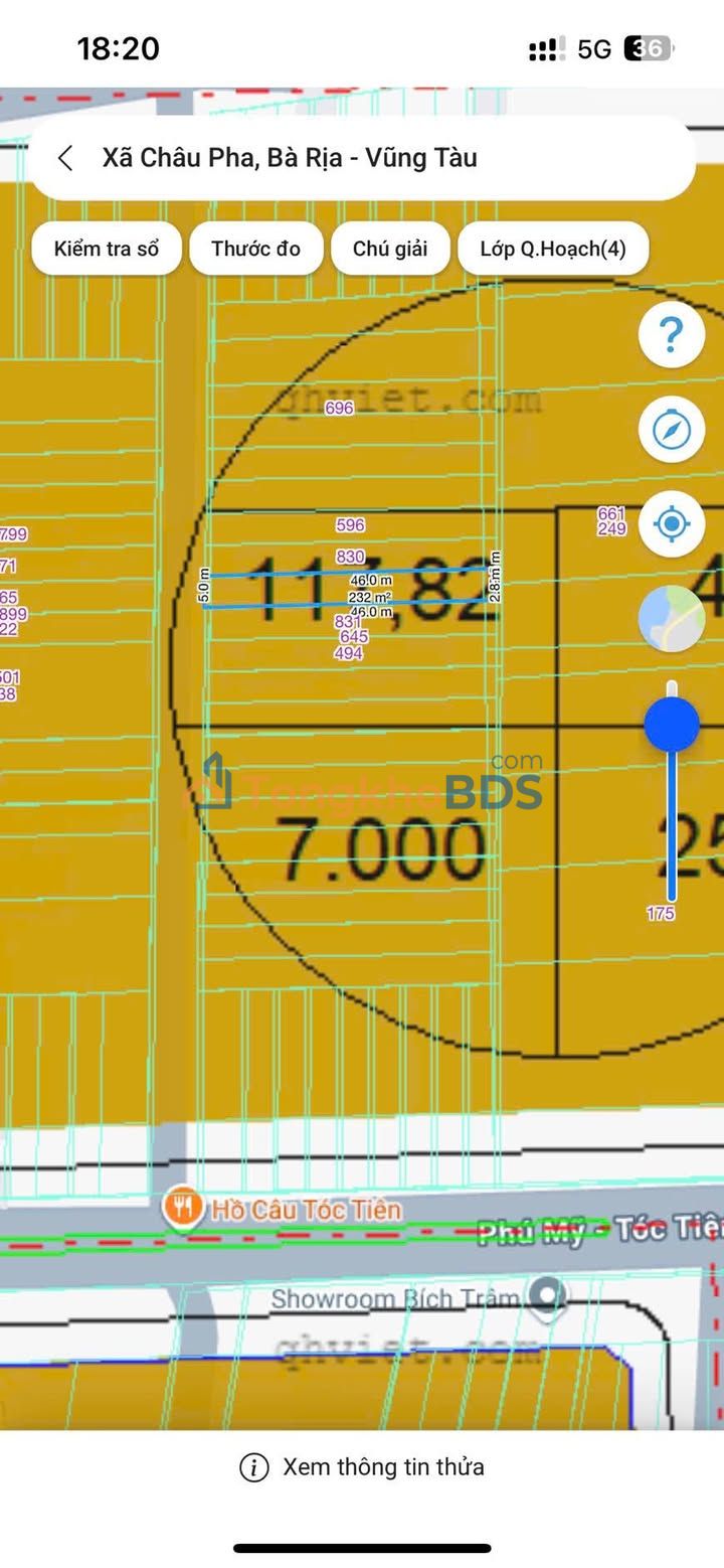 Đất Vườn Tóc Tiên 230m² - Sổ Thổ Cư, Giá 1.6 Tỷ Chính Chủ